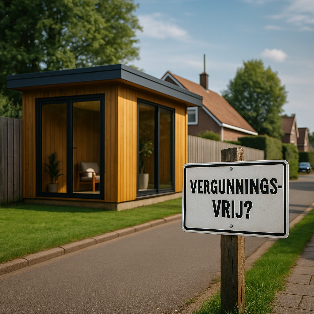Is een tuinhuis vergunningsvrij?